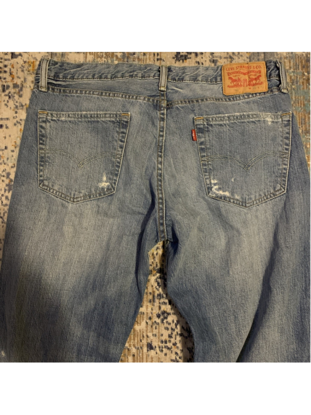 Levi's 511 slim-fit jean 36x32 Distressed Men Blue Denim - Picture 14 of 16